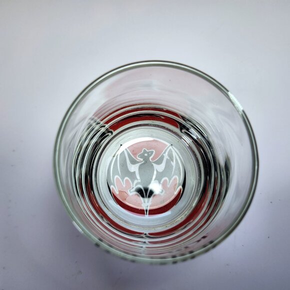 Bacardi Rum Glass Bacardi Bat logo weighted lo-ball Collectable Advertising 10oz - Picture 2 of 7